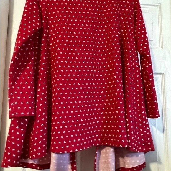 LulaRoe Red & White Cardigan with Pockets - Picture 4 of 7